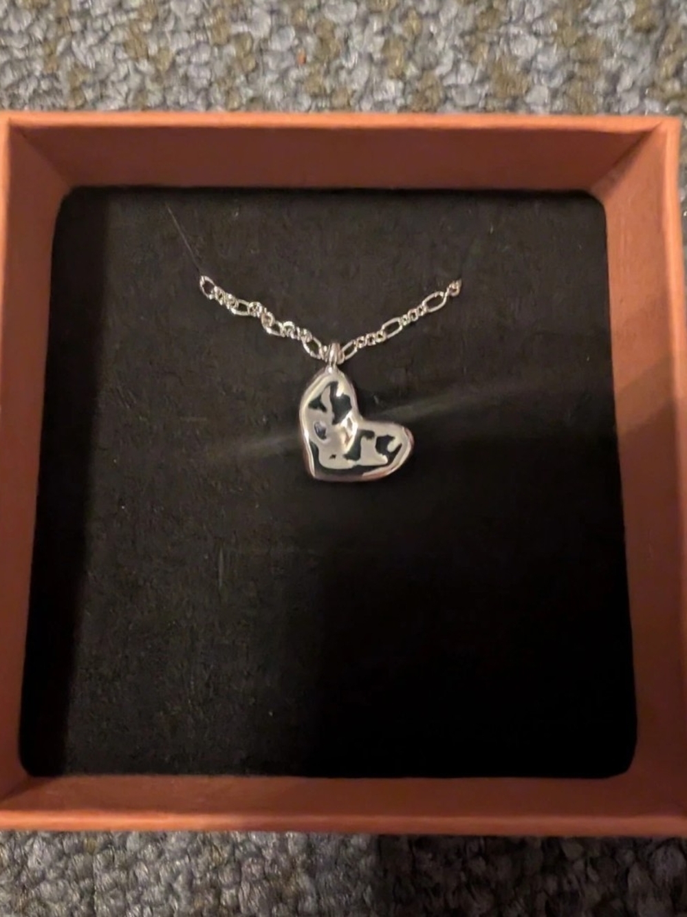 Sterling Heart Pendant Necklace - Silver Heart Charm